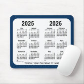 2025-2026 Politiebox Blauwe schoolagenda van Janz Muismat (Met muis)