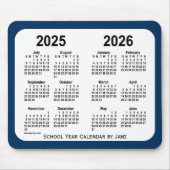 2025-2026 Politiebox Blauwe schoolagenda van Janz Muismat (Voorkant)