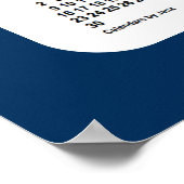 2025-2026 Politiebox Blauwe schoolagenda van Janz Poster (Hoek)