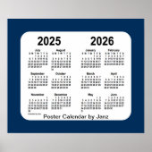 2025-2026 Politiebox Blauwe schoolagenda van Janz Poster (Voorkant)