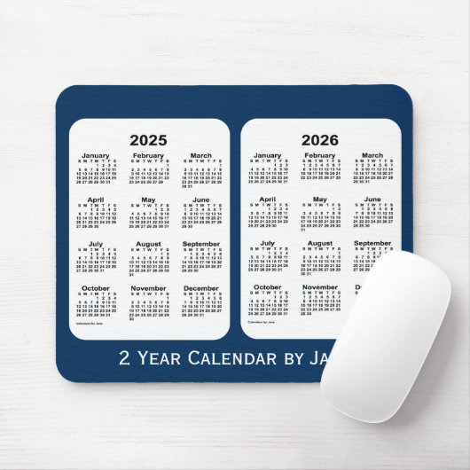 2025-2026 Politiedoos Blauw 2 jaar Agenda door Jan Muismat (Met muis)