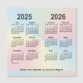 2025-2026 Schoolagenda voor de regenboog van Janz (Voorkant)