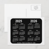 2025-2026 Smokey Neon School Year Agenda van Janz Briefkaart (Voorkant / Achterkant)