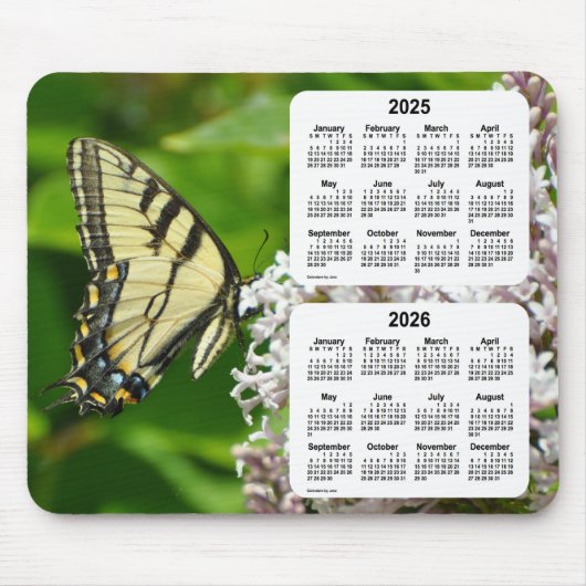 2025-2026 Swallowtail Butterfly Agenda van Janz Muismat (Voorkant)