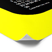 2025-2026 Yellow Neon School Agenda van Janz Poster (Hoek)