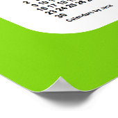 2025-2026 Yellowgreen School Calendar van Janz Poster (Hoek)