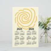 2025-2026 Zonnedagen Schooljaar Agenda van Janz Briefpapier (Staand voorkant)