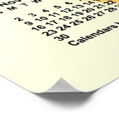 2025-2026 Zonnige Dagen Schooljaar Kalender van Ja Poster (Hoek)