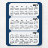 2025-2027 Politiedoos Blauw 3 jaar Agenda van Janz Muismat (Voorkant)