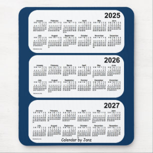 2025-2027 Politiedoos Blauw 3 jaar Agenda van Janz Muismat