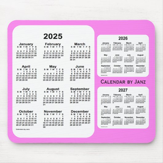 2025-2027 Violet 3 Year Agenda van Janz Muismat (Voorkant)