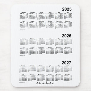 2025-2027 Witte agenda van 3 jaar van Janz Muismat