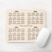 2025-2028 Antiek witboek, 4 jaar agenda van Janz Muismat (Met muis)