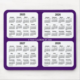 2025-2028 Paars 4 jaar vergaderrooster van Janz Muismat
