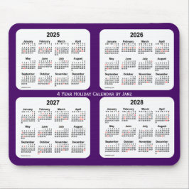 2025-2028 Paarse feestdag door Janz Muismat