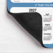 2025-2028 Steel Blue Holiday Agenda van Janz Muismat (Hoek)
