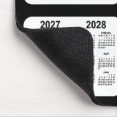 2025-2028 Zwarte Neon Schoolkalenders van Janz Muismat (Hoek)