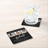 2025 3-foto Zwart Wit Gefeliciteerd Afstuderen Kartonnen Onderzetters (Insitu)