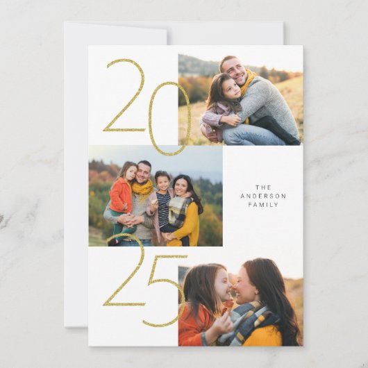 2025 4 Afbeelding Vakantie Kaart (Voorkant)