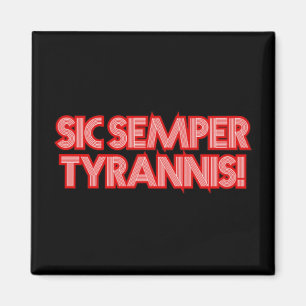 2025 4 juli Sic Semper Tyrannis Veterans Trump R Magneet