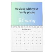 2025 Aangepaste Familie Foto Moderne Script Kalend Kalender (Feb 2026)