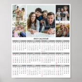 2025 Aangepaste Familie Vijf Foto Agenda Poster (Voorkant)