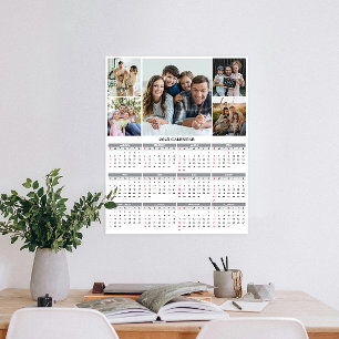 2025 Aangepaste Familie Vijf Foto Agenda Poster