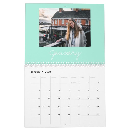 2025 aangepaste familiefoto's creëer van jezelf kalender (Jan 2026)