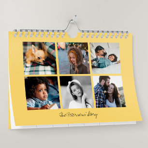 2025 aangepaste familiefoto's creëer van jezelf kalender