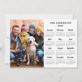 2025 Aangepaste Foto Eenvoudige Familie 12 Maand K Feestdagenkaart (Voorkant)