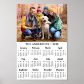 2025 Aangepaste foto Eenvoudige moderne 12 maanden Poster (Voorkant)