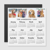 2025 Aangepaste Foto Huisdier Hond Familie 12 Maan (Voorkant / Achterkant)