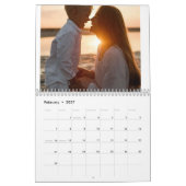 2025 Aangepaste Fotobureaukaalender Kalender (Feb 2027)