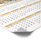 2025 Aangepaste gezinscollage foto-agenda Poster (Hoek)