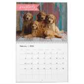 2025 Aangepaste hondenfoto 1 Afbeelding per maand  Kalender (Feb 2026)