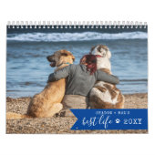 2025 Aangepaste hondenfoto 1 Afbeelding per maand Kalender (Hoes)