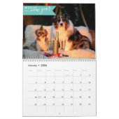 2025 Aangepaste hondenfoto 1 Afbeelding per maand  Kalender (Jan 2026)