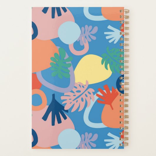 2025 aangepaste naam jaarlijks modern kleurrijk planner (Achterkant)