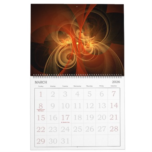 2025 Abstracte kunst Kalender (Mar 2026)