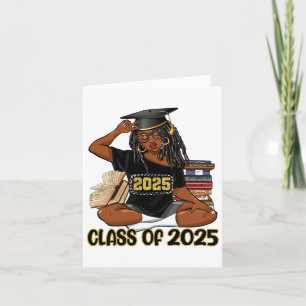 2025 Afro-Amerikaanse vrouwen Black Girl Gradu Kaart