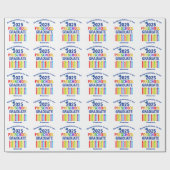 2025 Afstudeercadeau Cute Aangepaste Afgestudeerde Cadeaupapier (Vlak)