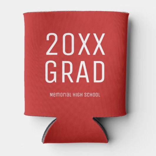 2025 Afstudeerder en schoolnaam Modern Afstuderen Blikjeskoeler (Voorkant)