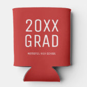 2025 Afstudeerder en schoolnaam Modern Afstuderen Blikjeskoeler (Achterkant)