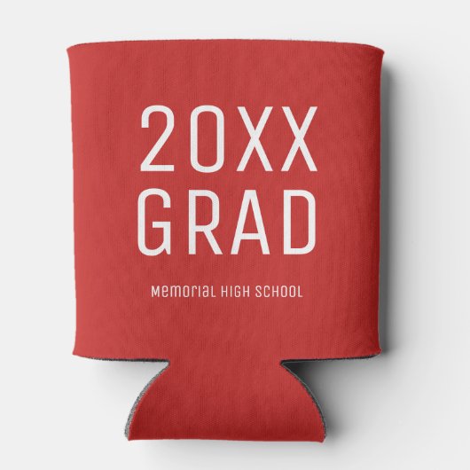 2025 Afstudeerder en schoolnaam Modern Afstuderen Blikjeskoeler (Achterkant)