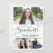 2025 Afstudeerder Multi Photo Graduation Party Kaart (Voorkant)