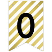 2025 Afstudeerder Party Modern Gold Afstuderen Vlaggetjes (Tweede vlag)