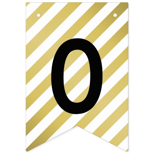 2025 Afstudeerder Party Modern Gold Afstuderen Vlaggetjes (Tweede vlag)