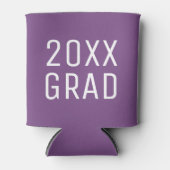 2025 Afstudeerder vetgedrukte tekst Paarse Afstude Blikjeskoeler (Voorkant)