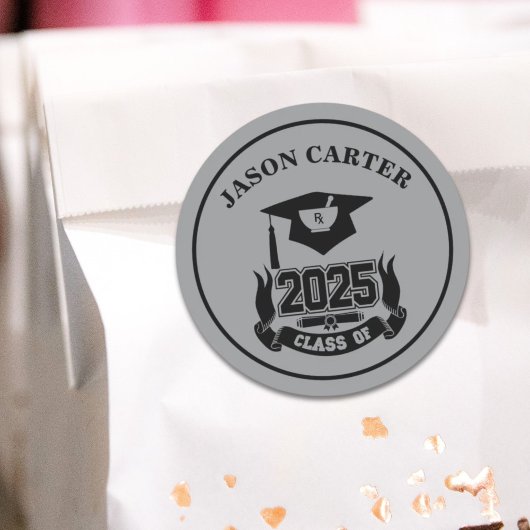2025 Afstudeerfeest Apotheker Farmacie School Ronde Sticker