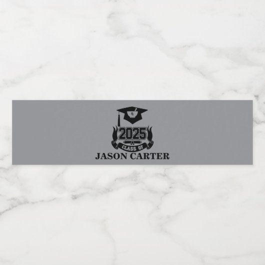 2025 Afstudeerfeest Apotheker Farmacie School Waterfles Etiket (Enkel label)